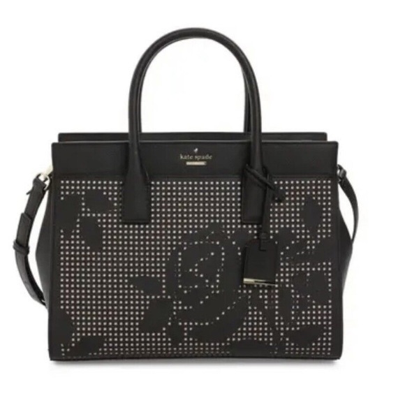 kate spade Handbags - Kate Spade New York Cameron Street Perforated Candace Satchel PXRU7723 black